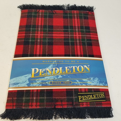 Pendleton Mouse Rug Royal Stewart Tartan Red Black Plaid