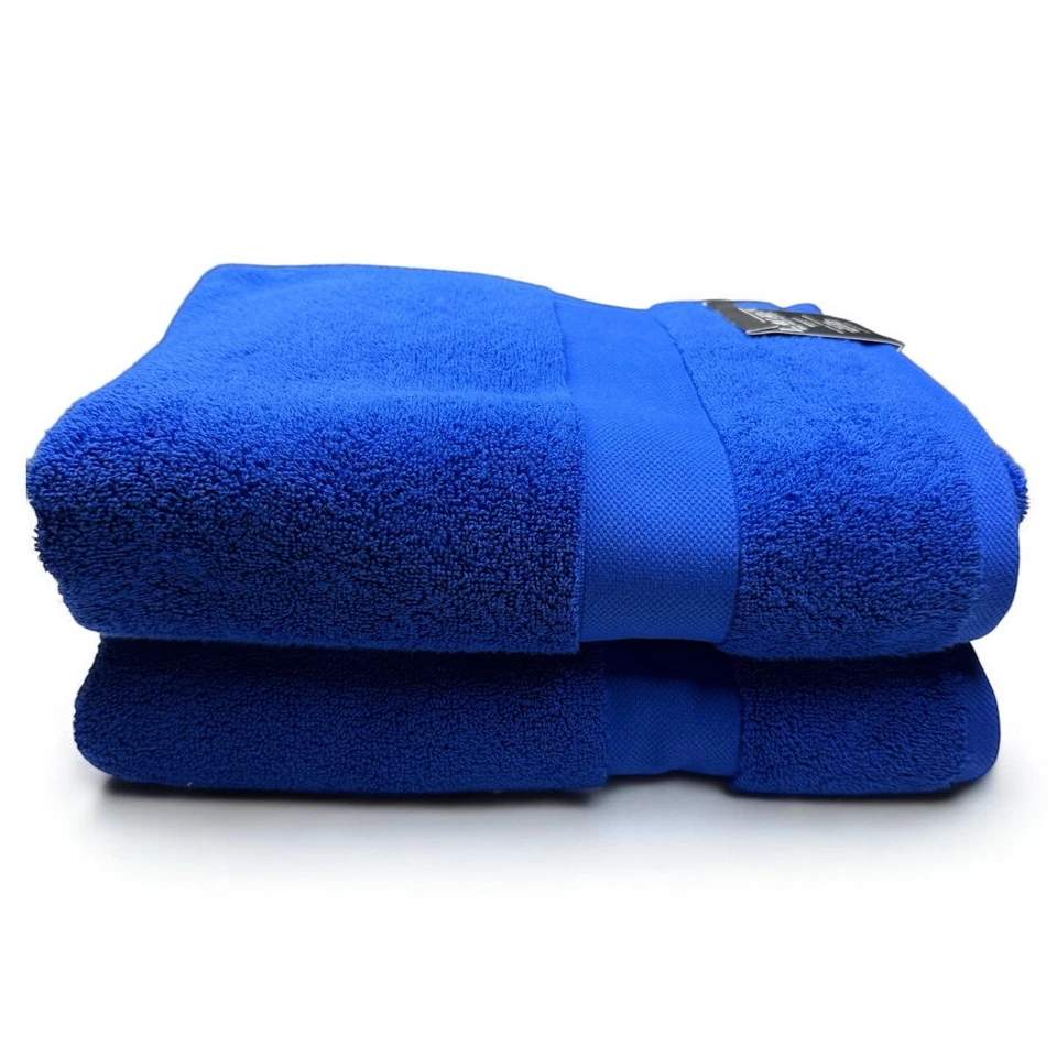 Ralph Lauren RLL  Set Of 2 Bath Towel Blue 30" X 56" 100% Cotton  New - Image 2 of 4