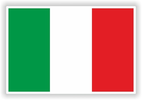 repubblica italiana Italy Italia flag Sticker Bumper Vinyl Decal 2.7"x4" Italian - Picture 1 of 1