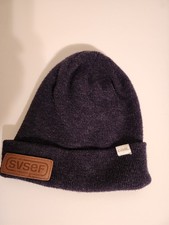 Coal Dark Blue Knit Beanie Ski Hat with Logo Patch Unisex Winter