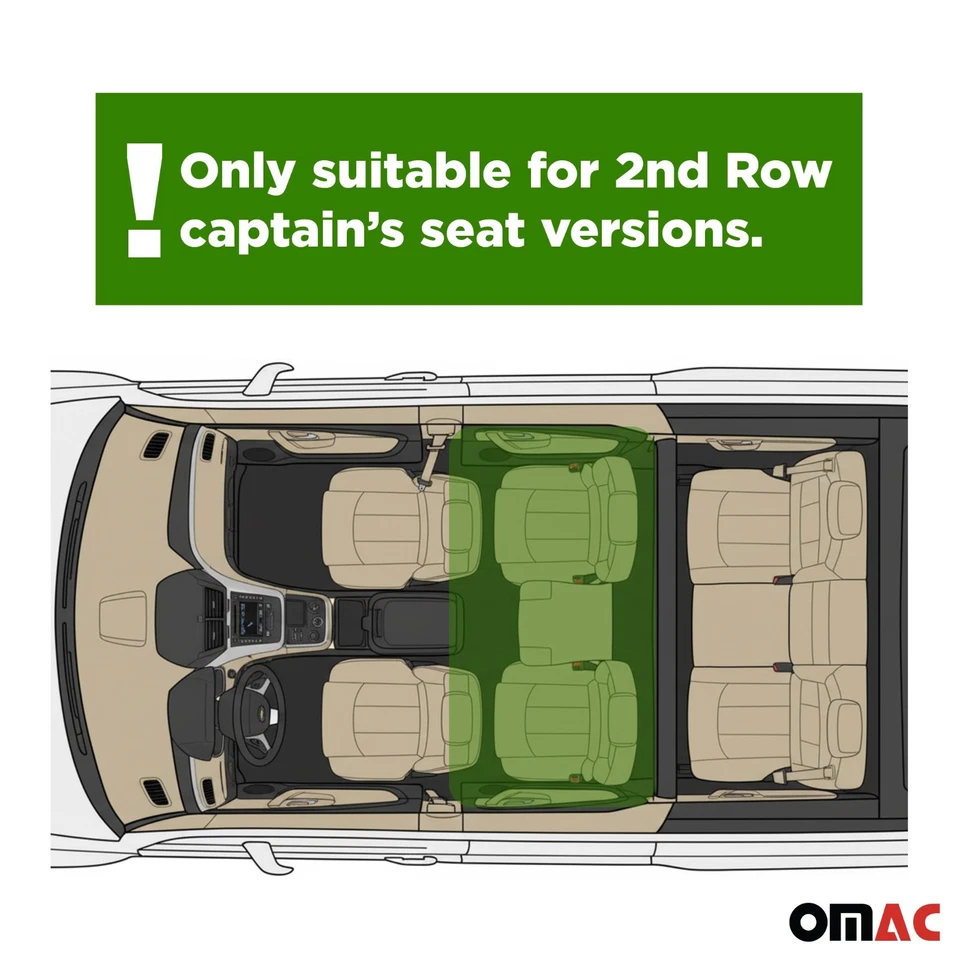 OMAC Floor Mats Liner for Chevrolet Traverse 2009-2017 Black TPE All-Weather 5x - Изображение 2 из 4