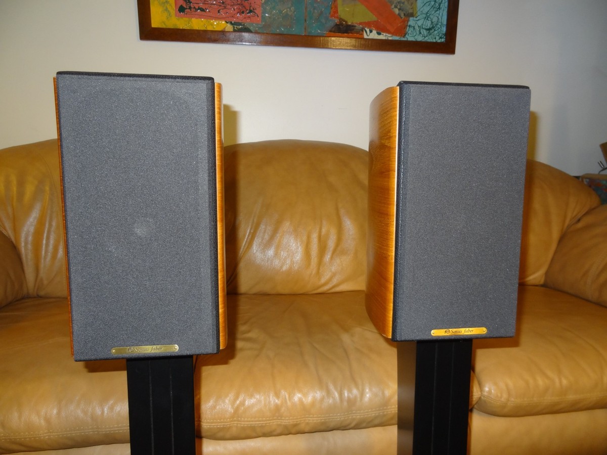 Sonus Faber Concertino Domus Leather Bound Speakers w/ Stands | eBay