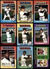 1975 Topps MINI Detroit Tigers Team Set 7 - NM 7221118