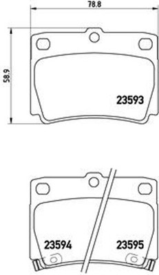 Bremsbelagsatz Scheibenbremse PRIME BREMBO P 54 026 für MITSUBISHI PAJERO SPORT