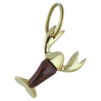 SchlüSselanhäNger - Hummer AnhäNger Aus Messing/Holz 6 X 4,5 Cm Sea-Club