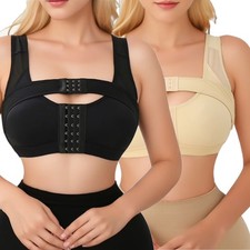 Women No Underwire Front Closure Bra Full Coverage Everyday Bras Support Band