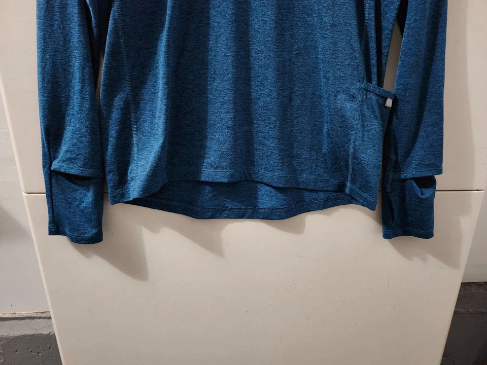 Camiseta de running Nike para mujer S Teal Element Dri Fit manga larga agujero para el pulgar elástica Foto 2 de 4