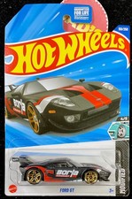 Hot Wheels 2025 Ford Gt Black Borla 159250 Case-hj
