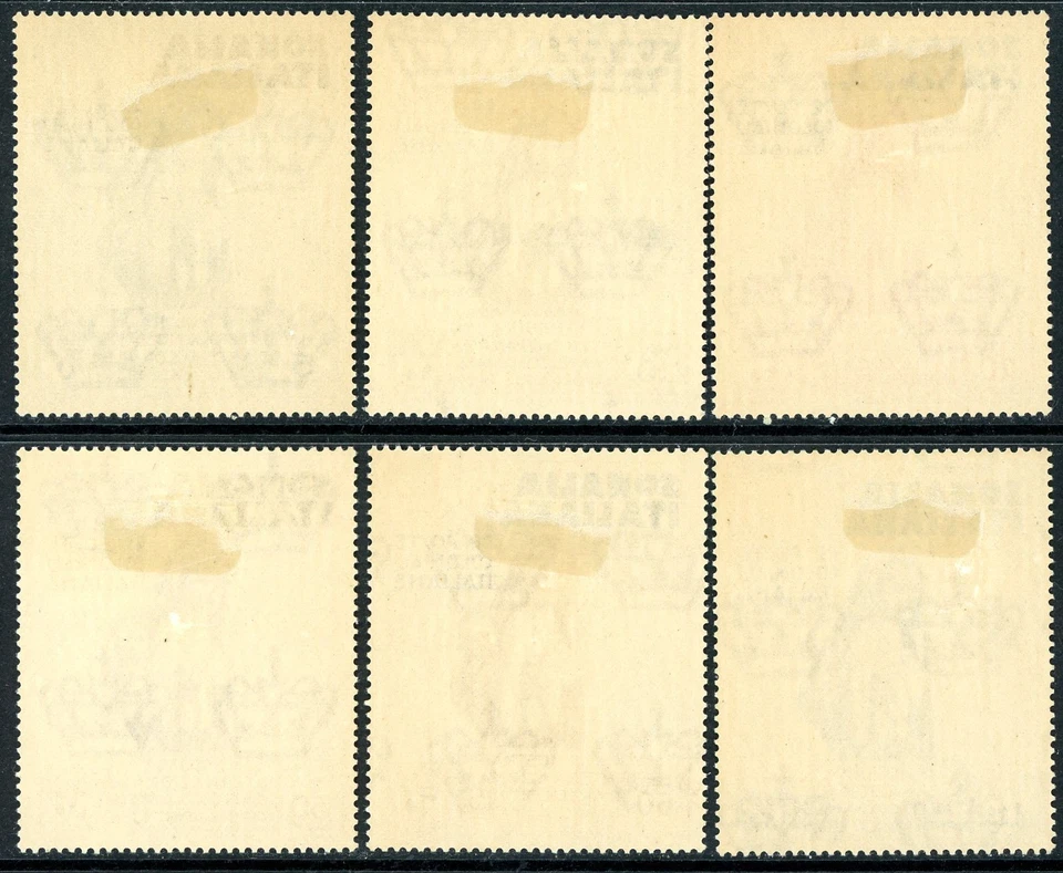 Italia 1934 Somalia Colonial Art Expo Set Scott #164-169 Como Nuevo T536 Foto 2 de 4