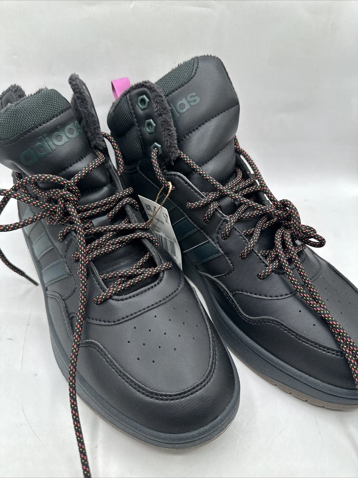 ADIDAS HOOPS MID 3.0 WTR WINTERIZED BLACK WARM SNEAKER SHOES (no box LID)