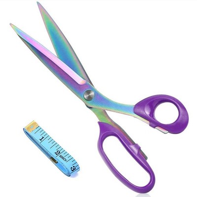 10.5'' Titanium Coating Sewing Scissors for Cutting Fabric Clothes Leather Shears
