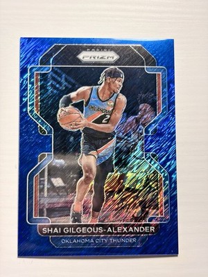 2021-22 Panini Prizm - Shai Gilgeous-Alexander #238 Blue Shimmer Prizm /30