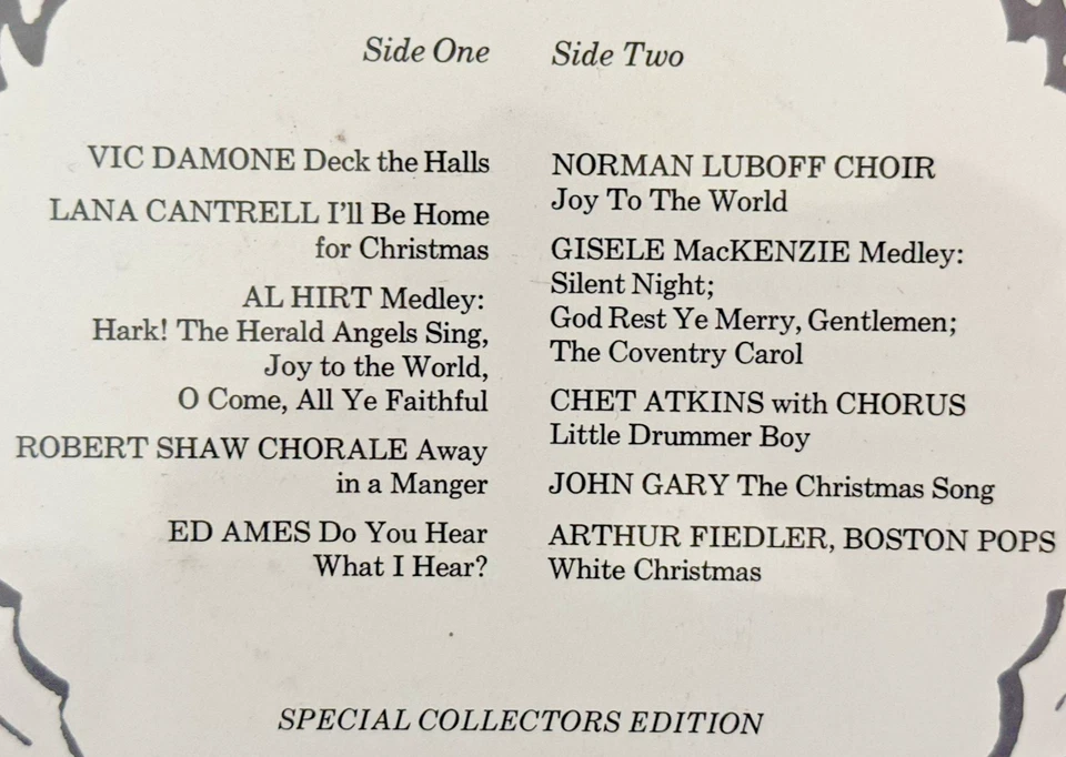 The Joy Of Christmas ~ Special Collectors Edition ~ RCA Special Products ~ MINT Foto 3 de 3