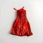 Vintage 1974 Barbie Francie Casey Red Calico Sun Dress Best Buy Fashion 7768