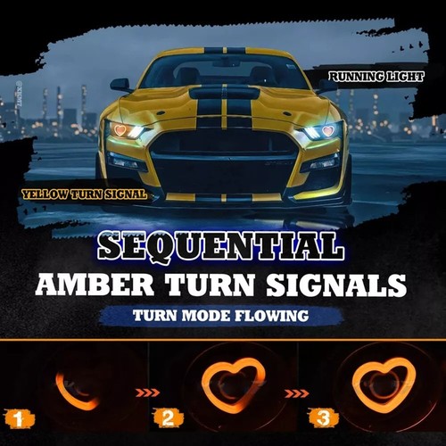 Adjustable Color Options with 2PCS App Controlled RGB Angel Eyes Rings - Picture 6 of 10