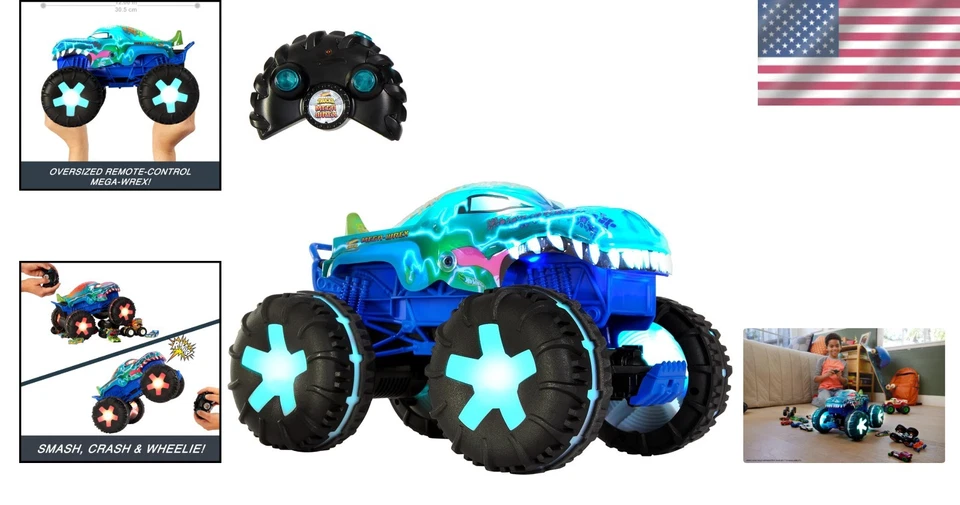 Caminhão de controle remoto Mega-Wrex: 3 modos de jogo e sons interativos para aventuras emocionantes - Imagem 2 de 4