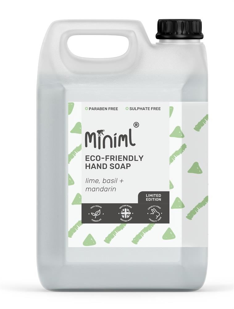 Miniml Unisex Clear Hand Wash Refreshing Lime & Basil 5L In - Image 2
