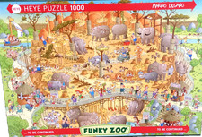 Heye 1000pc Funky Zoo: African Habit by Marino Degano 2013 jigsaw puzzle rare