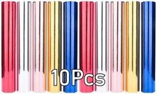 10 Sheets Holographic Permanent Vinyl 12x12 Vinyl For Cricut Silhouette