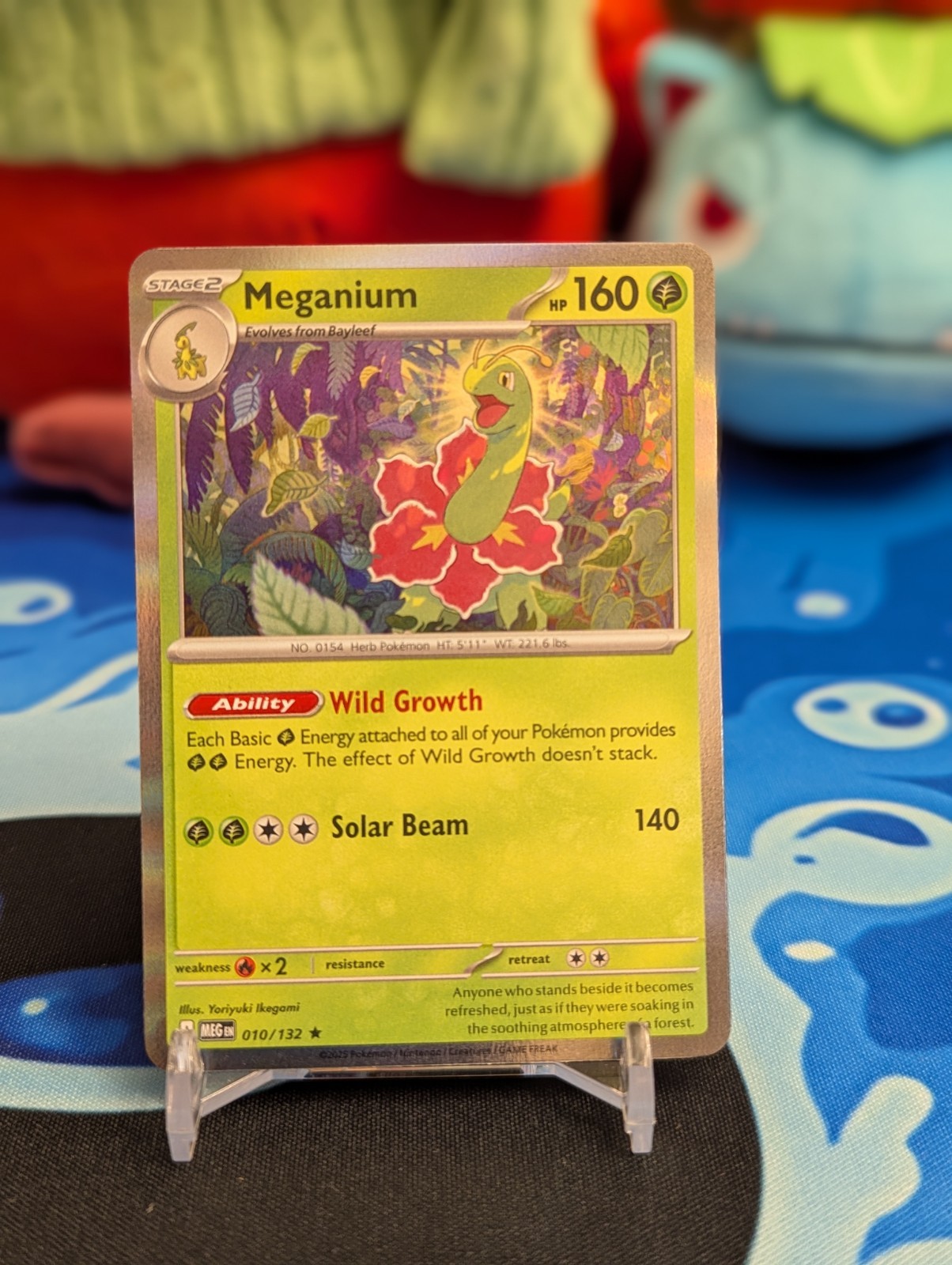 Meganium 10/132 Holo Rare - Pokemom Mega Evolution - NM
