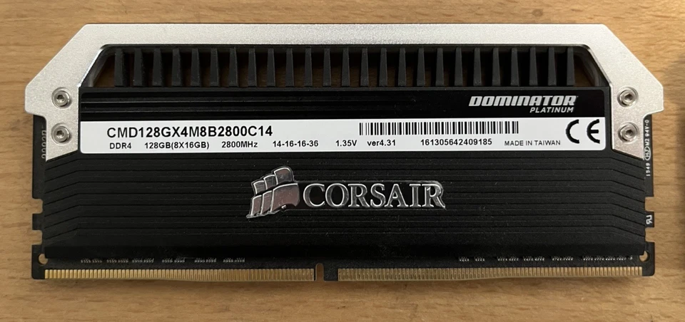 Corsair Dominator Platinum DDR4 16GB 2800MHz RAM lot 4 - Image 2 of 4