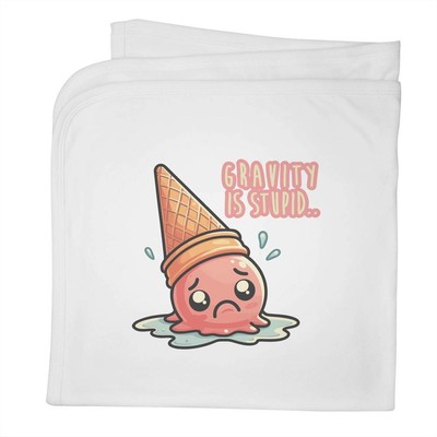 'Gravity Is Stupid' Cotton Baby Blanket / Shawl (BY00044762)