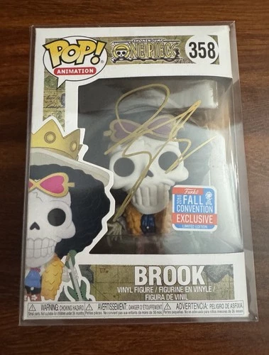 Funko Pop! Brook 358 One Piece (NYCC 2018) Ian Sinclair Signed w/ JSA COA