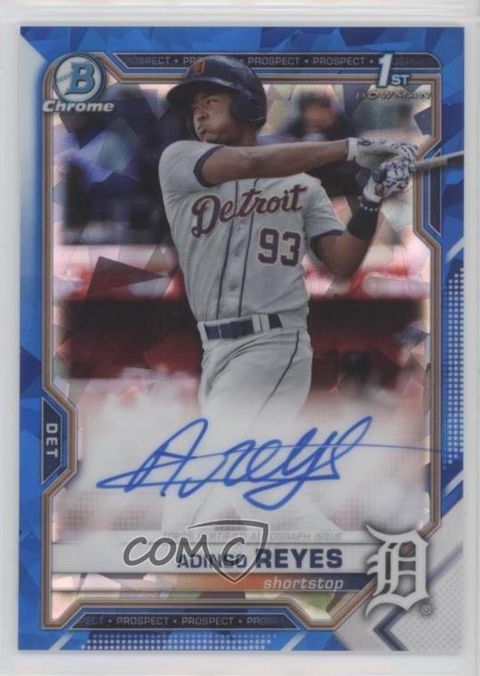 2021 Bowman Sapphire Edition Chrome Prospects Adinso Reyes #BSPA-AR Auto 0g14