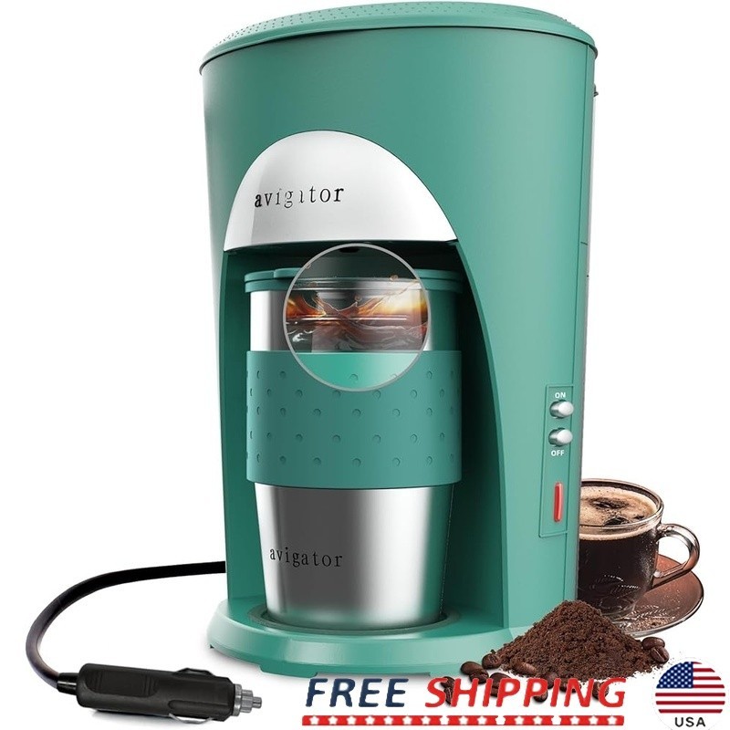 12v Quick Brewing Single Serve W/ Auto Shut-off Green
