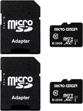 Micro Center 128GB Class 10 Microsdxc Flash Memory Card with Adapter for Mobile