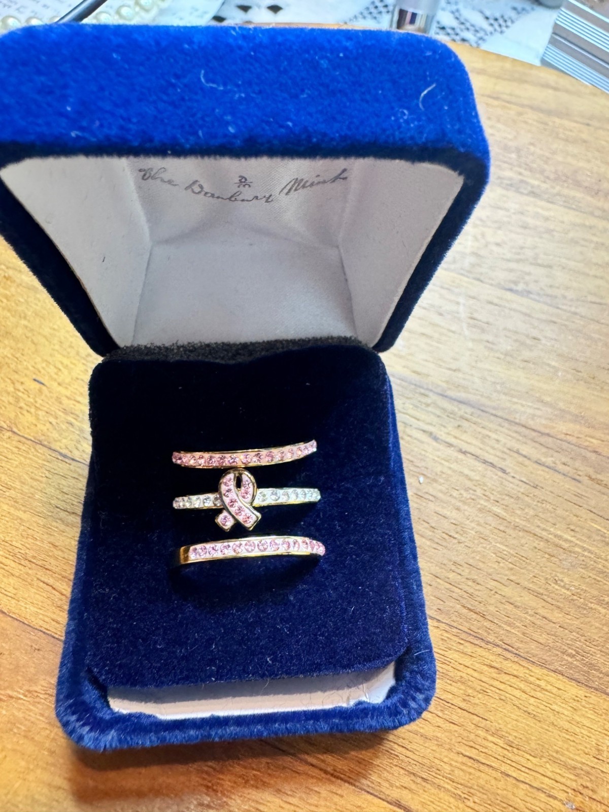 Danbury Mint Hope Stackable Ring Set Size 7 1/2 - image 1