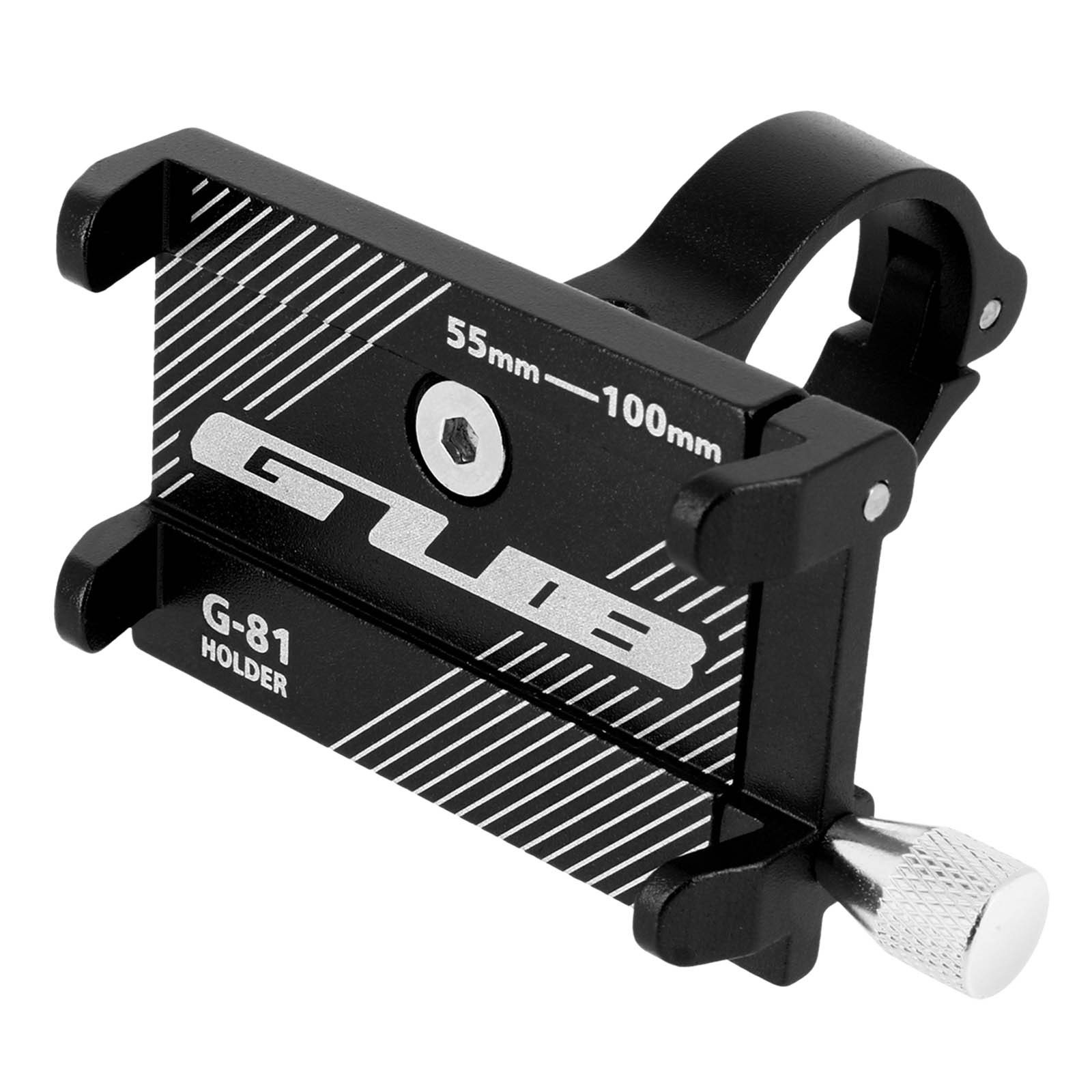 Support téléphone vélo G-81 en acier pour guidon et smartphones de 55 à 100mm
