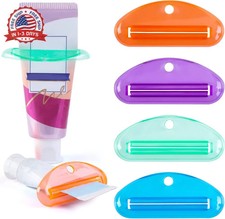 Toothpaste Tube Squeezer, 4PCS Toothpaste Squeezer Roller Tool for Bat