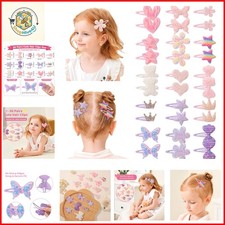 30PCS Cute Sparkly Hair Clips for Girls  Glitter Hair Barrettes Metal Snap H...
