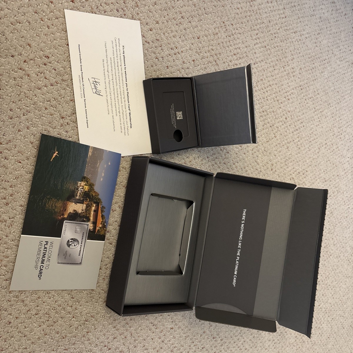 Amex Platinum Welcome Package - Box/Paper Only NO CARD American