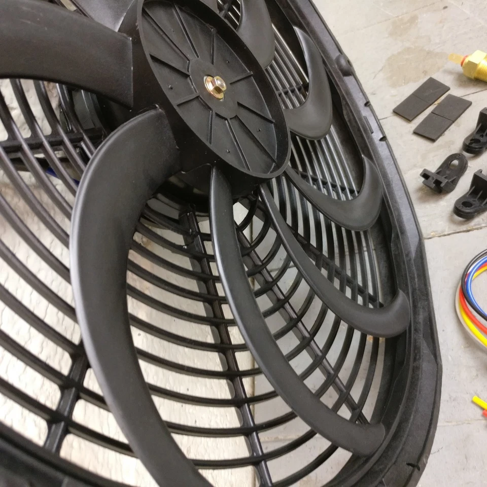 GM B-Body 16" Temperatura Fija S-Blade Radiador Ventilador Kit Vagón Siglo 229 427 Foto 3 de 4