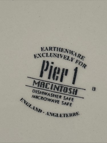 Pier 1 Macintosh Dinner Plate 10” Angleterre England set of 4 - Picture 5 of 6