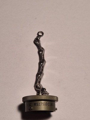 ESC Twist-lock Dust Cap w/Chain Lanyard PN MS27510C16C, NOS