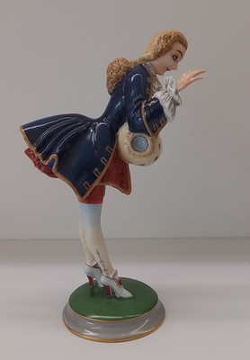 Rosenthal Porzellan figur '' Pikante Frage'' C.Holzer-Defanti 23 cm Art Deco
