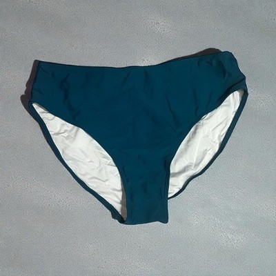 B2Prity Teal Blue High-Waist Bikini Bottom   L (NWOT)
