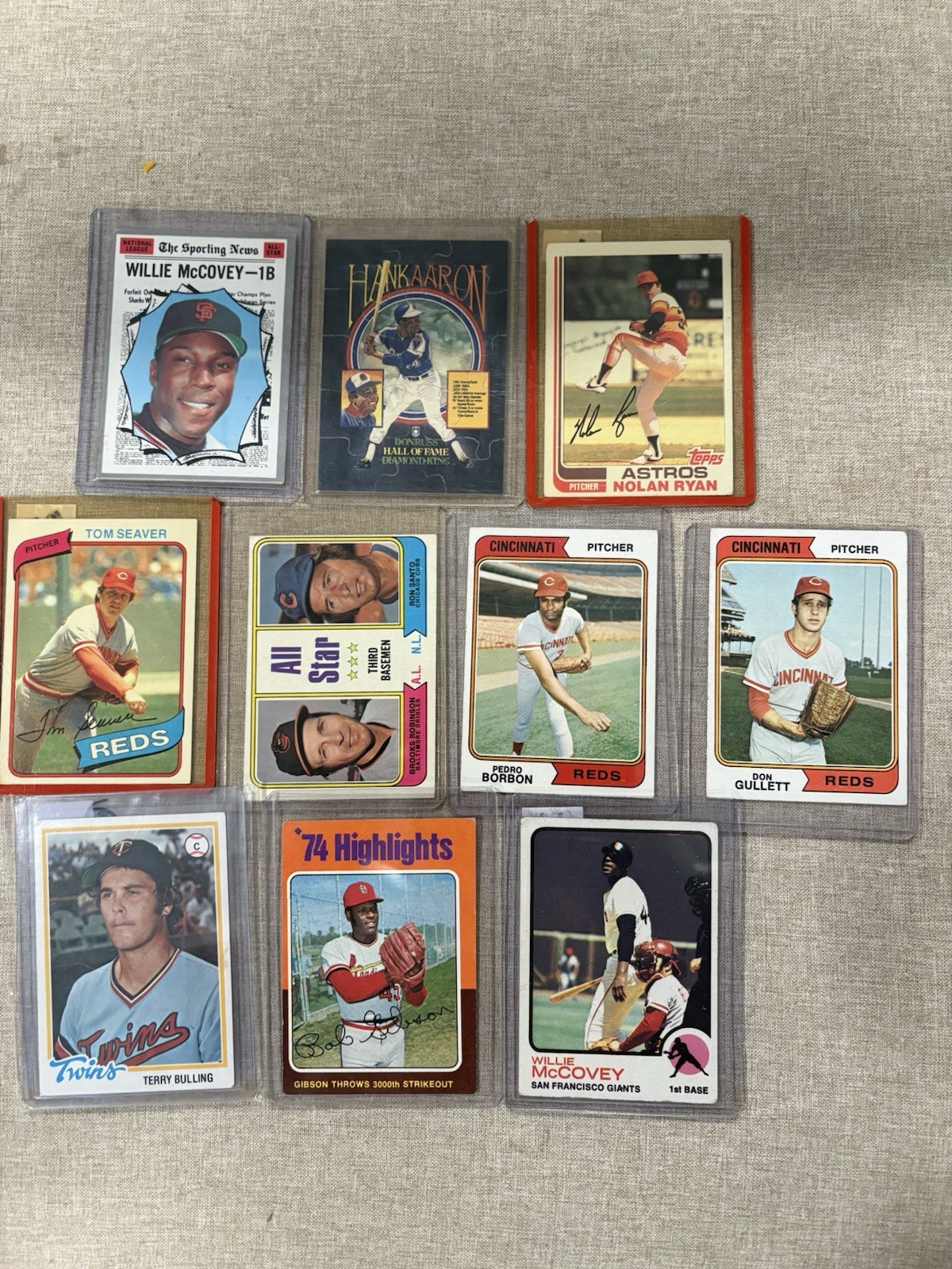 1970s 80s Vintage Baseball Lot Hank Aaron (10)