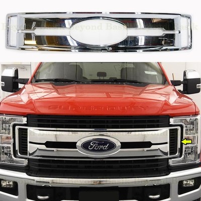 2017 2018 2019 FORD F250(XL & XLT ONLY) Chrome Grille Grill CENTER COVER OVERLAY
