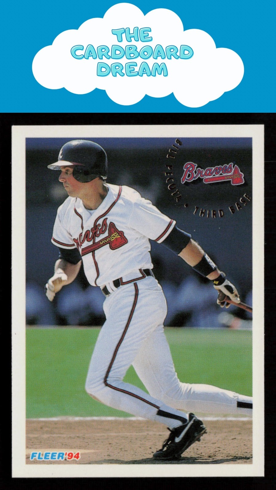 Bill Pecota 1994 Fleer #371 Atlanta Braves Baseball Card