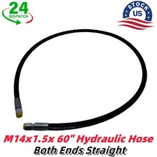 Hydraulic Hose 2 Ends Straight For AGT Miva China Mini Excavator M14x1.5x 60"US