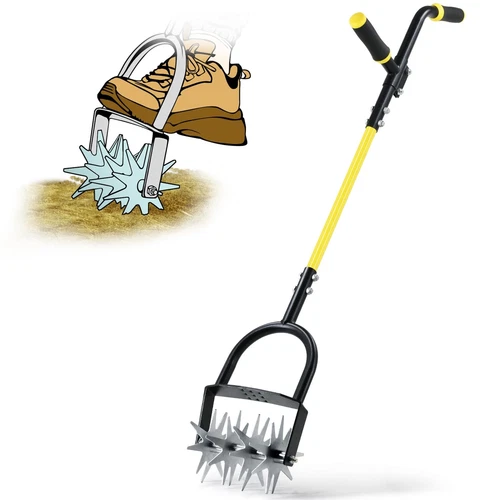 Rotary Hand Tiller for Gardening | Rotary Cultivator with Labor-Saving Ergono...