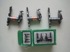 Lot of 3 Pewter Eagle Wall Mount Hooks Coat Hat Towel Vintage Made in Spain