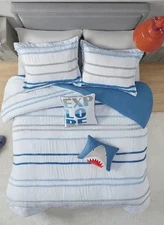 Urban Habitat Kids Shark Haisley Cotton Duvet Cover Set