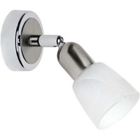 Brilliant Spot Wandleuchte Sofia 1-Flammig E14/40W Metall/Glas Eisen/Chrom