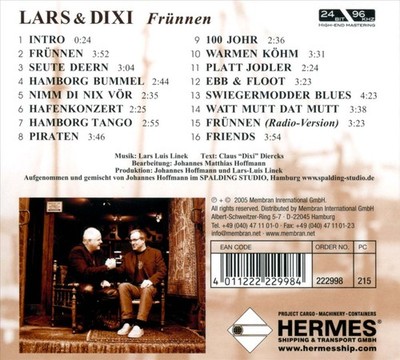 LARS & DIXI/CLAUS DIXI DIERCKS - FRNNEN [DIGIPAK] NEW CD