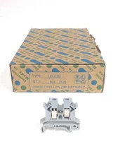 NEW 100 Pcs Grey UK2.5B Din Rail Terminal Block 690V 32A, FREE SHIPPING